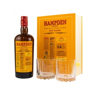 Hampden Estate Rum - HLCF Classic - in Buchverpackung mit 2 Gläsern