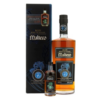Rum Malteco "Reserva Aneja" - 10 years old + 1 Miniatur Rum Malteco - 15 years old