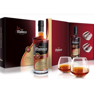 Rum Malteco "Reserva del Fundador" - 20 years old - Geschenkset (Edition 2024)  SONDERPREIS