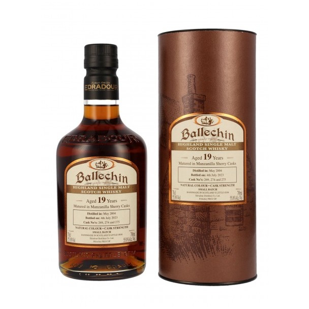 2004er Ballechin - 1st Fill Manzanilla Sherry Cask - 19 years old  (SONDERPREIS) 