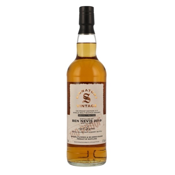 2019er Ben Nevis Heavily Peated "100 Proof Edition #17" - 1st Fill Oloroso Sherry Butts - 5 years old 