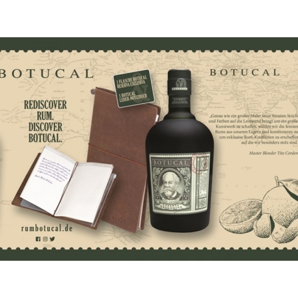 Rum Botucal - Reserva Exclusiva - im Set mit Leder-Notizbuch