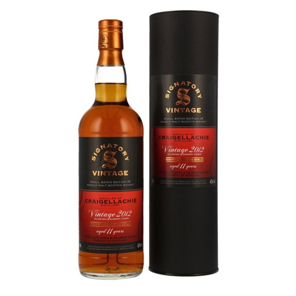 2012er Craigellachie - Small Batch Edition No. 5 - Oloroso Sherry Cask - 11 years old 