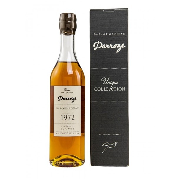 1972er Armagnac Francis Darroze - Chateau de Gaube - 50 Jahre alt (0,2 Liter)