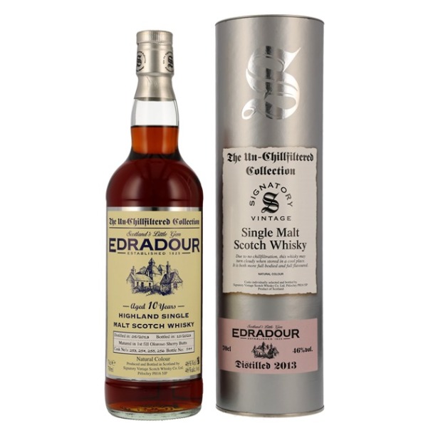 2013er Edradour - 1st Fill Dark Oloroso Sherry Casks - 10 years old