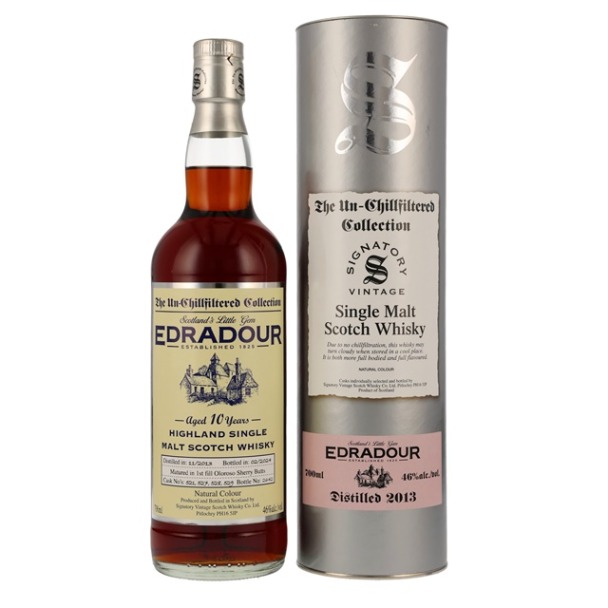 2013er Edradour - 1st Fill Dark Oloroso Sherry Casks - 10 years old