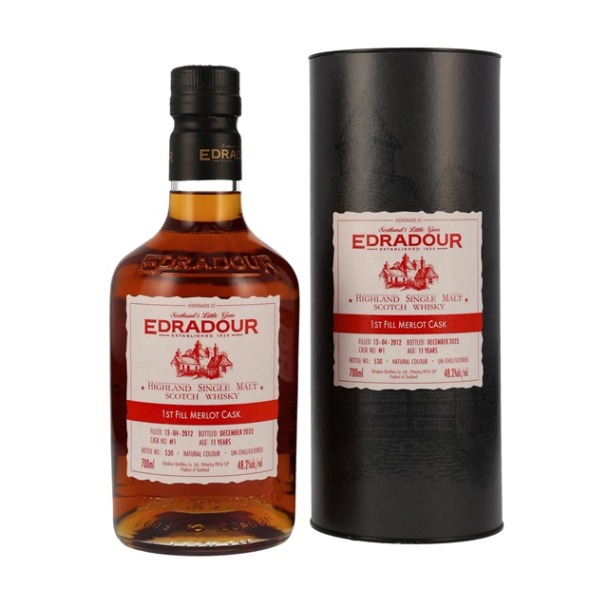 2012er Edradour - 1st Fill Merlot Cask - 11 years old 