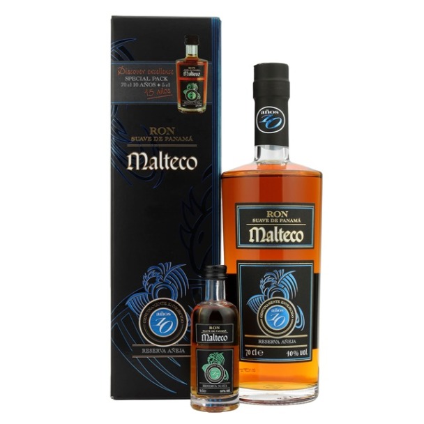 Rum Malteco "Reserva Aneja" - 10 years old + 1 Miniatur Rum Malteco - 15 years old