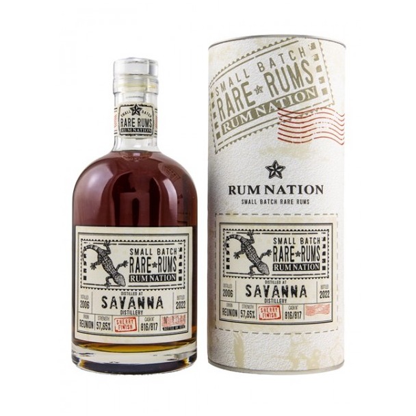 2006er Rum Nation Savanna - Sherry Cask Finish - 16 years old 