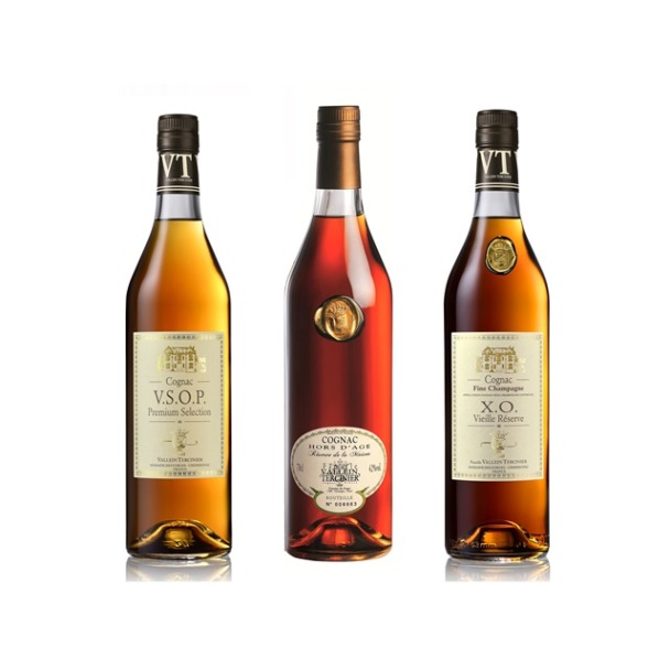 Cognac Vallein Tercinier - Probierpaket  (3 Flaschen)